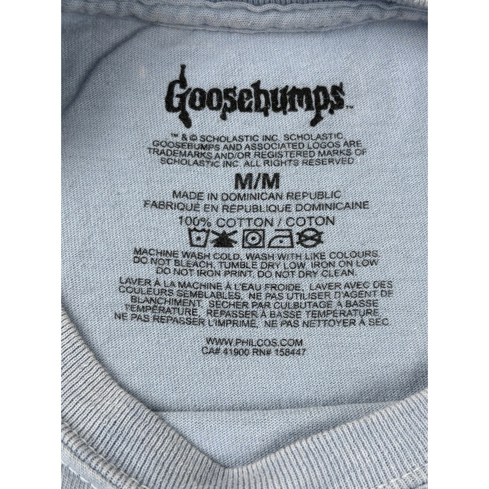 Goosebumps Slappy Graphic T Shirt Mens Medium Blue Horror Tee - Picture 5 of 8